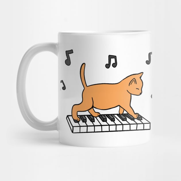 Piano Cat by Kelly Louise Art